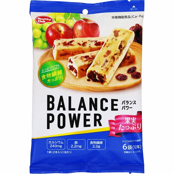 バランスパワー 果実たっぷり 6袋（12本）×20個 (1ケース)【栄養機能食品】