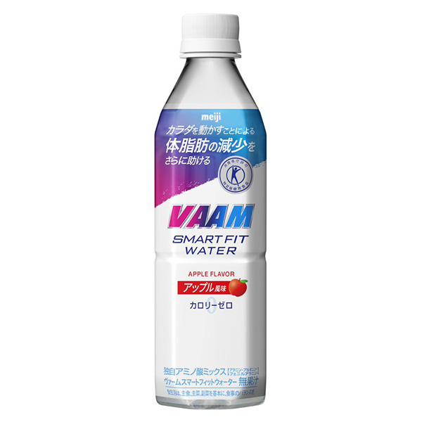 明治 ヴァームスマートフィットウォーター　アップル風味 500ml×24本(1ケース)【特定保健用食品】