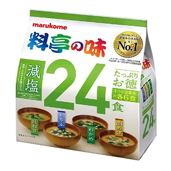 マルコメ たっぷりお徳 料亭の味減塩 24食×12セット (1ケース)