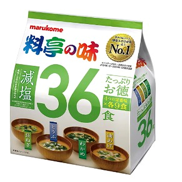 マルコメ たっぷりお徳 料亭の味減塩 36食×12セット (1ケース)
