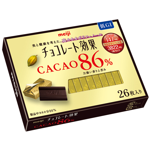 明治 チョコレート効果 カカオ８６％２６枚入り 130g×48個入り (1ケース)