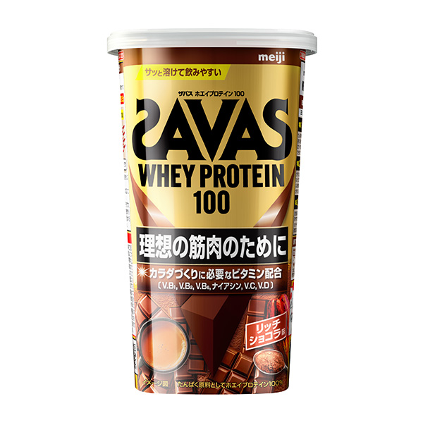 ザバス ホエイプロテイン100 リッチショコラ味 280g(10食分) 12個セット(1ケース)
