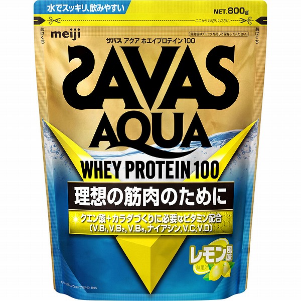 ザバス アクア ホエイプロテイン100 レモン風味 800g