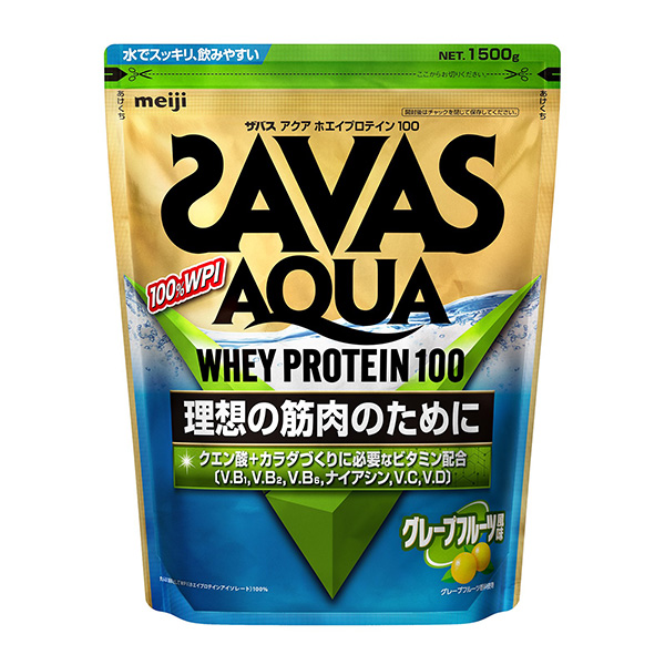 ザバス アクア ホエイプロテイン100 グレープフルーツ風味 (1500g)