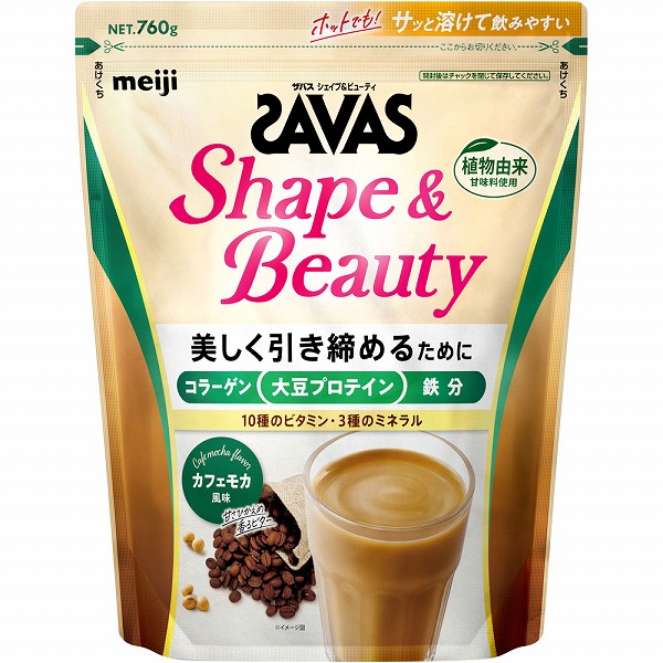 ザバス シェイプ＆ビューティ カフェモカ風味 760g×1袋