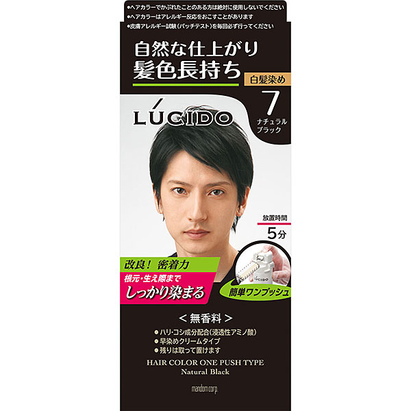 ルシード ワンプッシュケアカラー ナチュラルブラック 【医薬部外品】