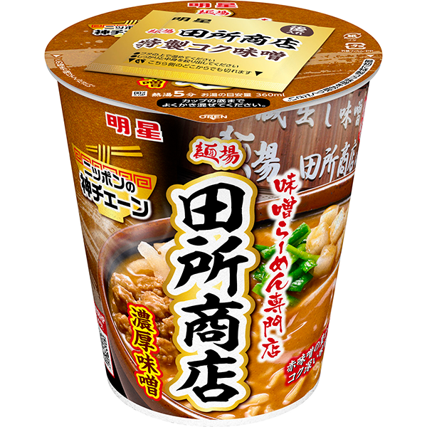 明星ニッポンの神チェーン田所商店濃厚味噌? 107g×12個 (1ケース)