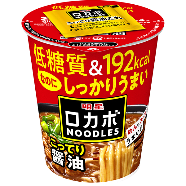 明星 ロカボNOODLES こってり醤油 59g×12個入り(1ケース)