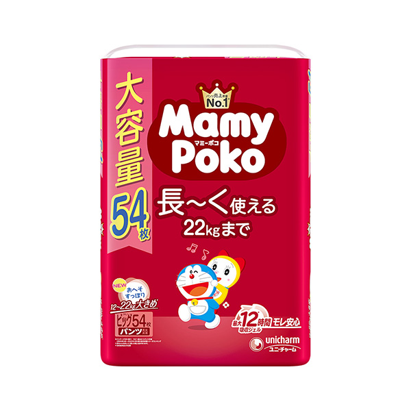 マミーポコパンツ ビッグサイズ ドラえもん 54枚×3パック(1ケース)
