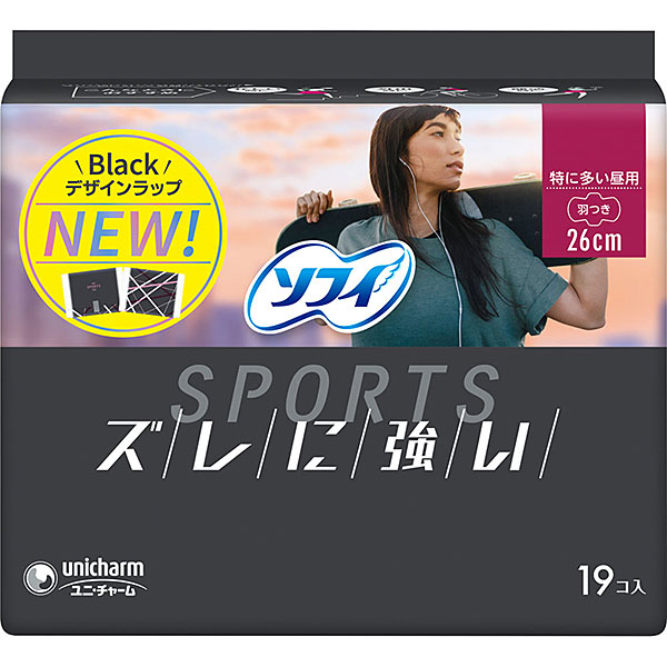 ソフィＳＰＯＲＴＳ 260羽つき(19枚)×3個セット【医薬部外品】