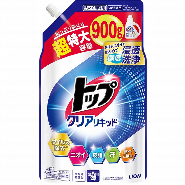 トップクリアリキッド つめかえ用超特大 900g