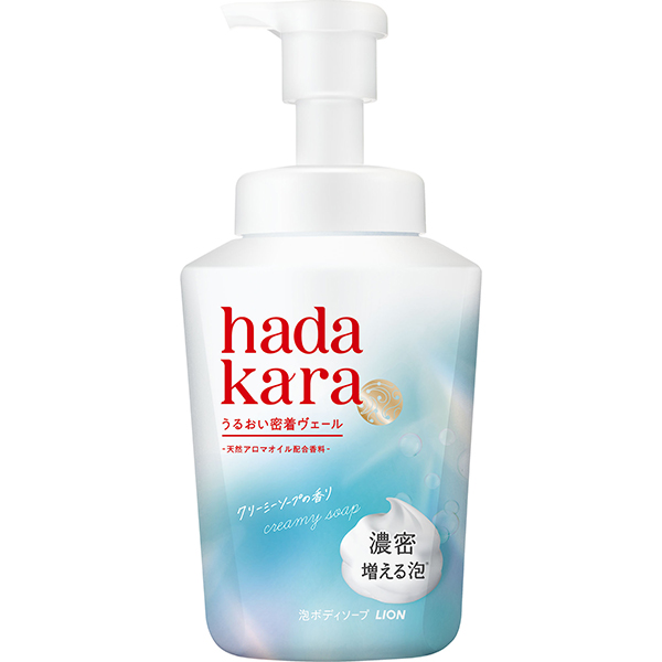 hadakara(ハダカラ)泡で出てくるボディソープ クリーミーソープの香り 本体 540ml