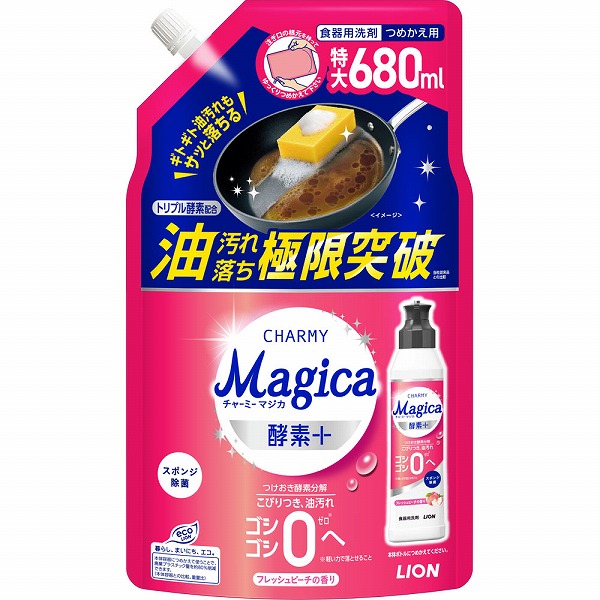CHARMY Magica 酵素＋ フレッシュピーチの香り つめかえ用 680mL