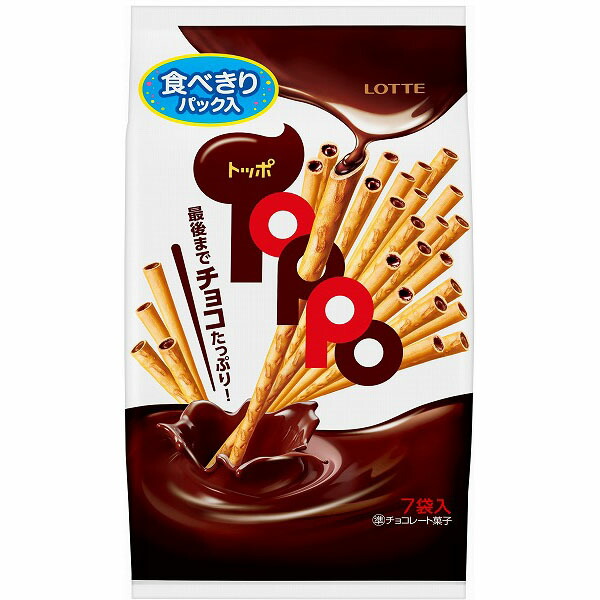 ロッテ　トッポ袋 7袋入×18個(1ケース)