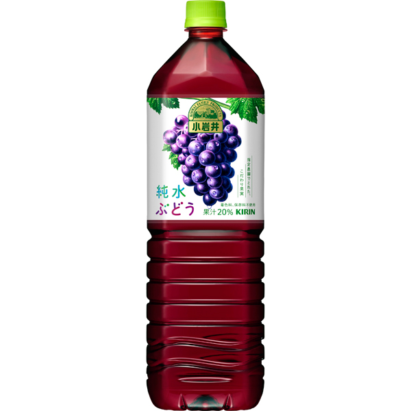 キリン 小岩井 純水ぶどう 1.5L×8本入り (1ケース)