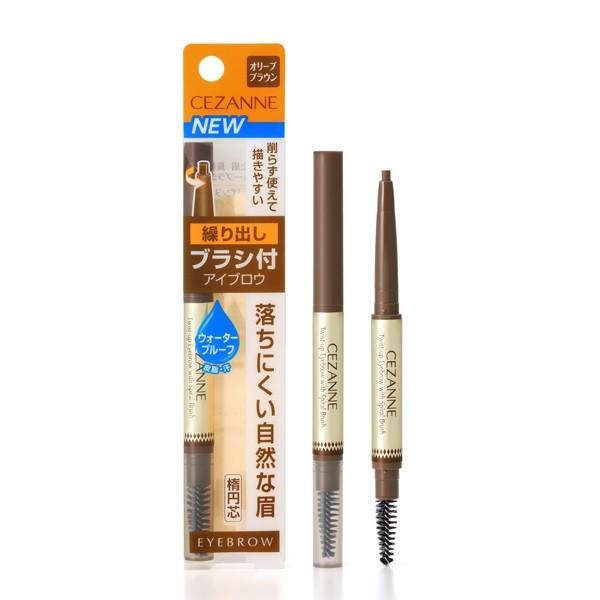 ブラシ付アイブロウ繰り出し 02 オリーブブラウン