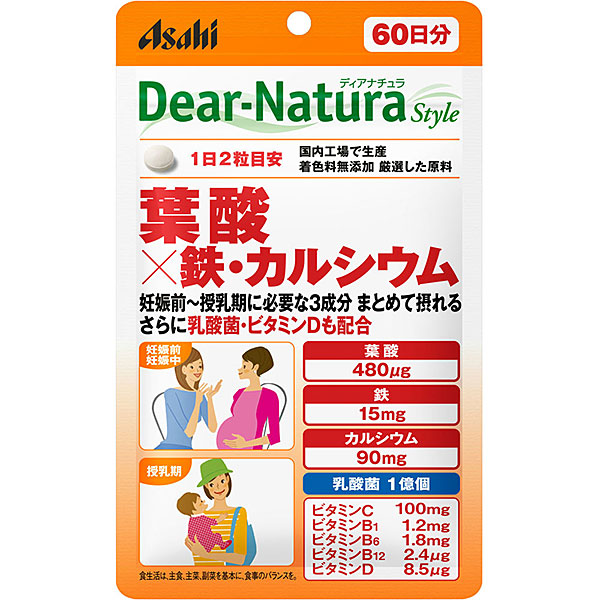 ＤＮＳ葉酸×鉄・カルシウム 60日 120粒