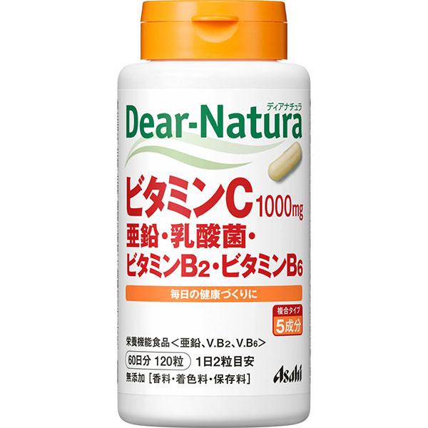 ディアナチュラ ビタミンＣ・亜鉛・乳酸菌・ビタミンＢ2・ビタミンＢ6(632mg×120粒)