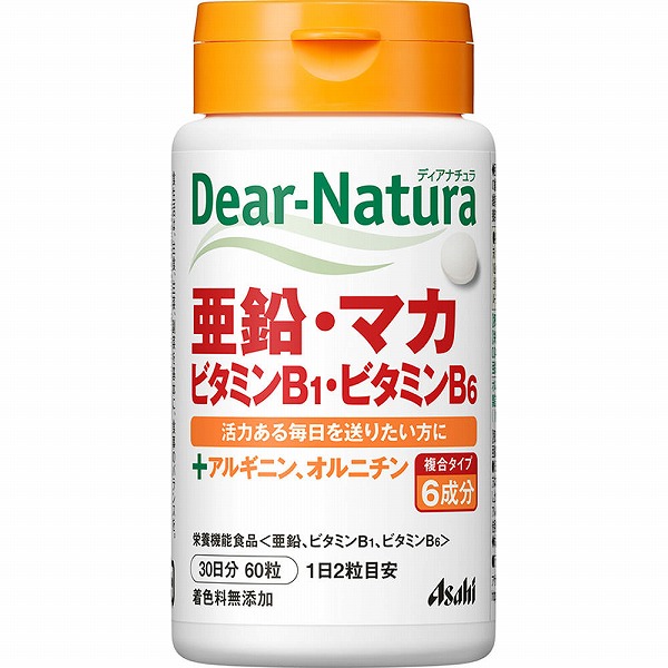 ディアナチュラ 亜鉛・マカ・ビタミンＢ1・ビタミンＢ6 200mg×60粒【栄養機能食品】