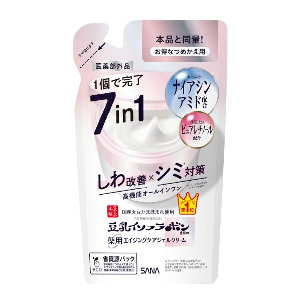 サナ なめらか本舗 薬用リンクルジェルクリーム ホワイト つめかえ用 100g
