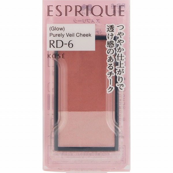 エスプリーク ピュアリーベール チーク RD-6 レッド系 3.3g