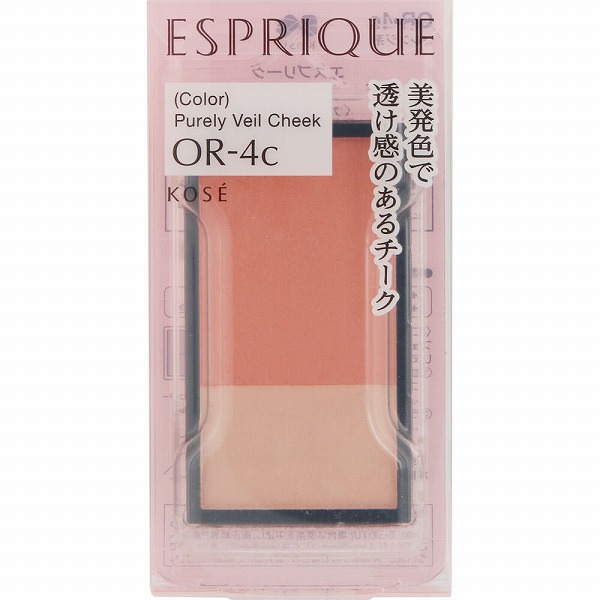 エスプリーク ピュアリーベール チーク OR-4c オレンジ系 3.3g