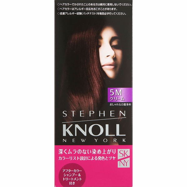 スティーブンノル カラークチュール クリームヘアカラー 5M ディープマロンブラウン 1個【医薬部外品】