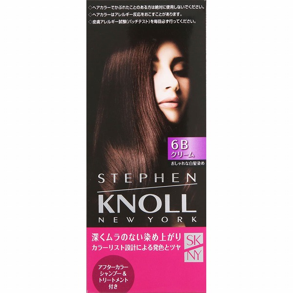 スティーブンノル カラークチュール クリームヘアカラー 6B ミディアムブラウン 1個【医薬部外品】