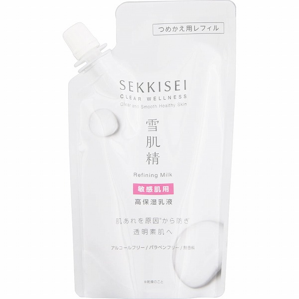 雪肌精 クリアウェルネス リファイニング ミルク SS つめかえ用 120mL