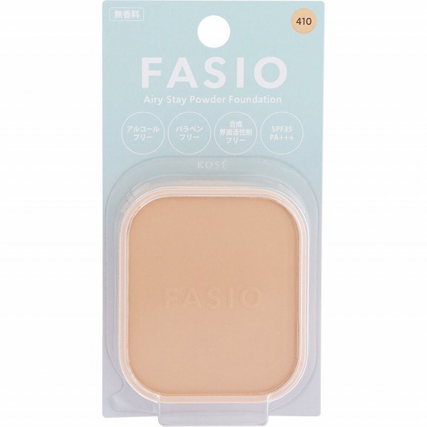 ファシオ エアリーステイ パウダーファンデーション 410 オークル 10g