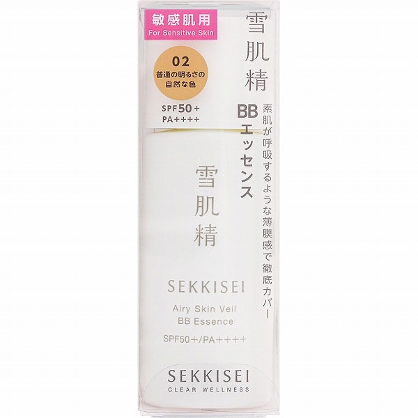 雪肌精 クリアウェルネス エアリースキンヴェール BBエッセンス 02 普通の明るさの自然な色 30mL