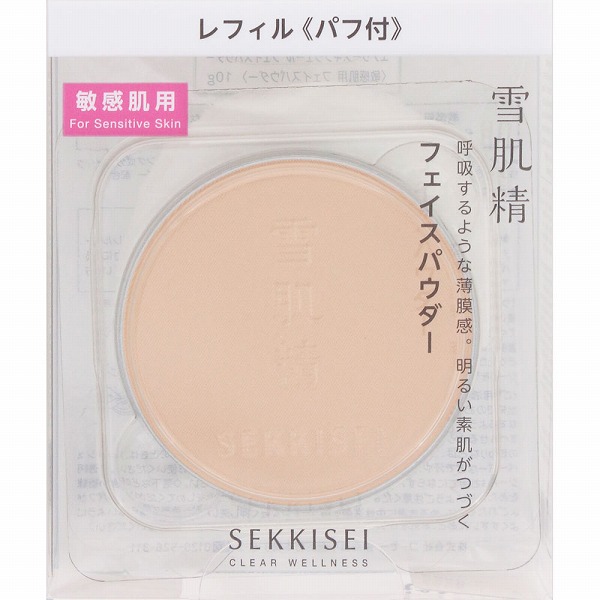 雪肌精 クリアウェルネス エアリースキンヴェール フェイスパウダー レフィル 10g