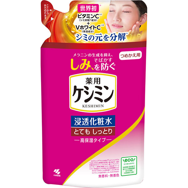 ケシミン 浸透化粧水とてもしっとり つめかえ用　140mL【医薬部外品】