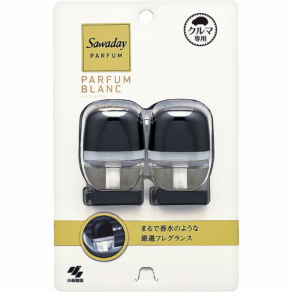 Sawadayクルマ専用クリップ パルファムブラン 12mL（6mL×2個）