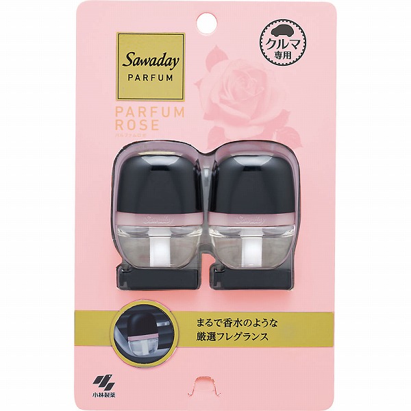 Sawadayクルマ専用クリップ パルファムロゼ 12mL（6mL×2個）