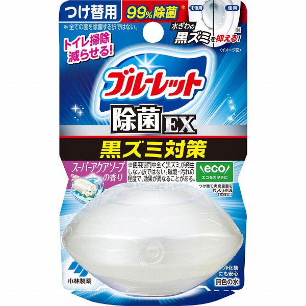 液体ブルーレットおくだけ除菌EX つけ替用 スーパーアクアソープ 67mL