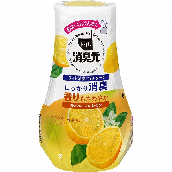 トイレの消臭元 爽やかはじけるレモン 400mL