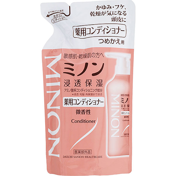 ミノン薬用コンディショナー つめかえ用　380mL【医薬部外品】