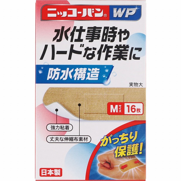 ニッコーバン WP No.502 Mサイズ 16枚×1個【一般医療機器】