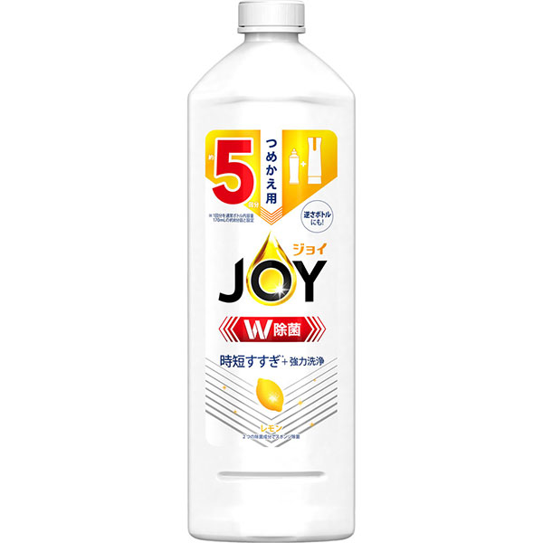除菌ジョイコンパクト スパークリングレモンの香り 詰替用 特大(670ml) (PP)