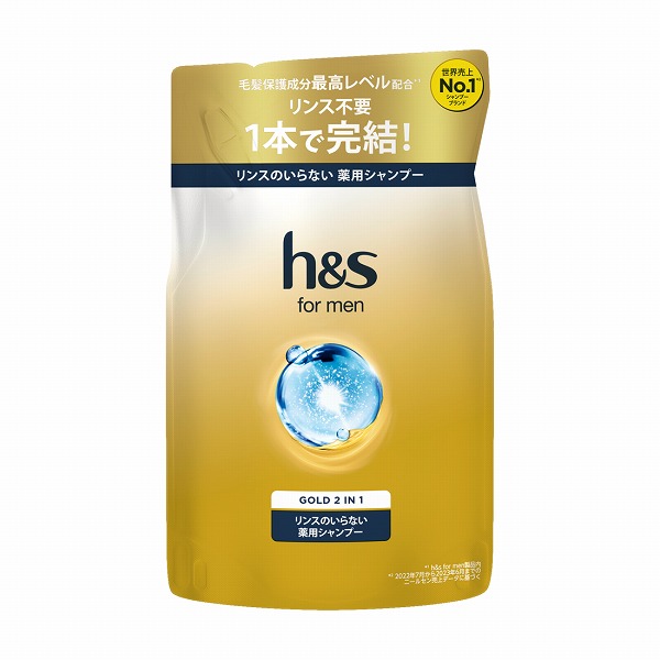 h&s for men ゴールド2in1シャンプーつめかえ 300ml【医薬部外品】