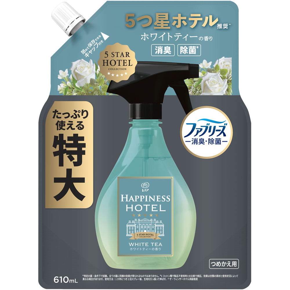 レノアハピネスミスト ホワイトティーの香り つめかえ特大サイズ 610mL