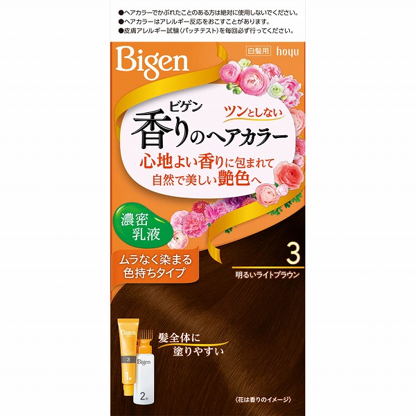 ビゲン 香りのヘアカラー 乳液 3 明るいライトブラウン【医薬部外品】
