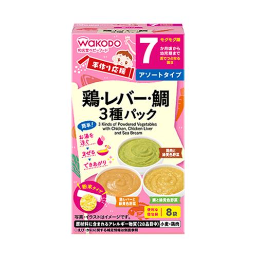 手作り応援 鶏・レバー・鯛3種パック 18.4g×6箱セット