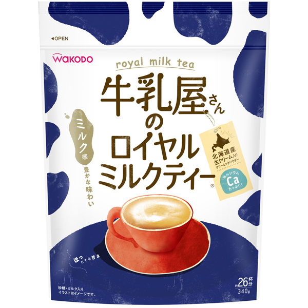 和光堂 牛乳屋さんのロイヤルミルクティー 340g×12個入り (1ケース)