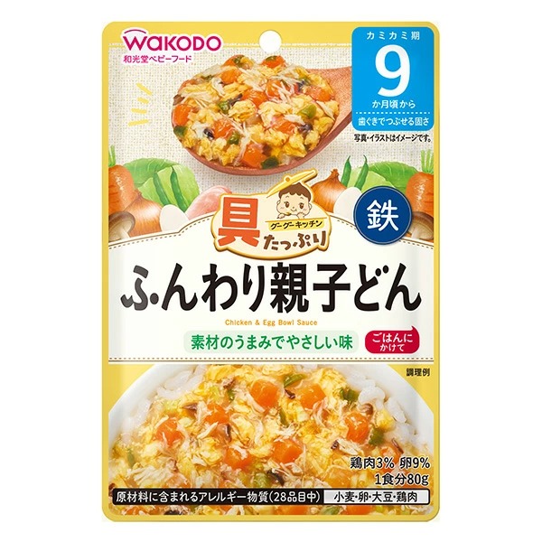 具たっぷりグーグーキッチン ふんわり親子どん 80g×6個セット