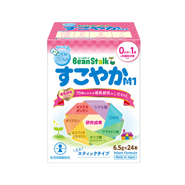 ビーンスターク すこやかM1 ミニスティック 6.5g×24本×12箱 (1ケース)