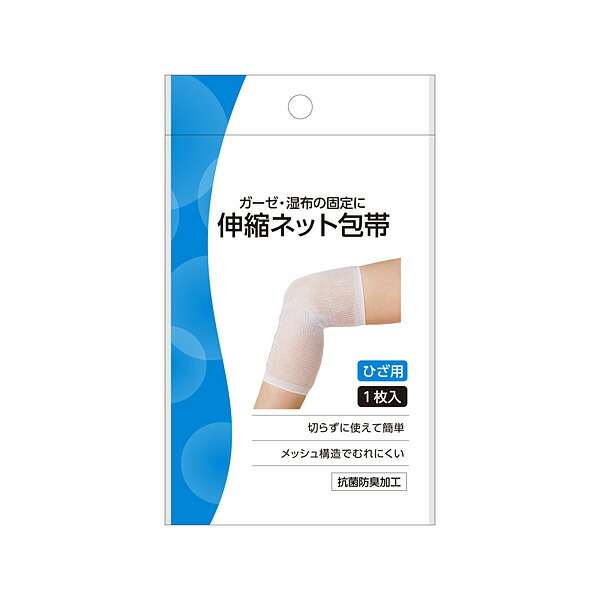 白十字　伸縮ネット包帯ひざ　1枚入
