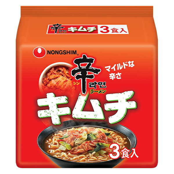 農心　辛ラーメンキムチ3食 120g×3食×12個入り(1ケース)