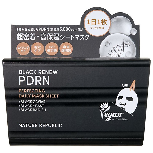 ブラックPDRN デイリーシートマスク 350mL（30枚）